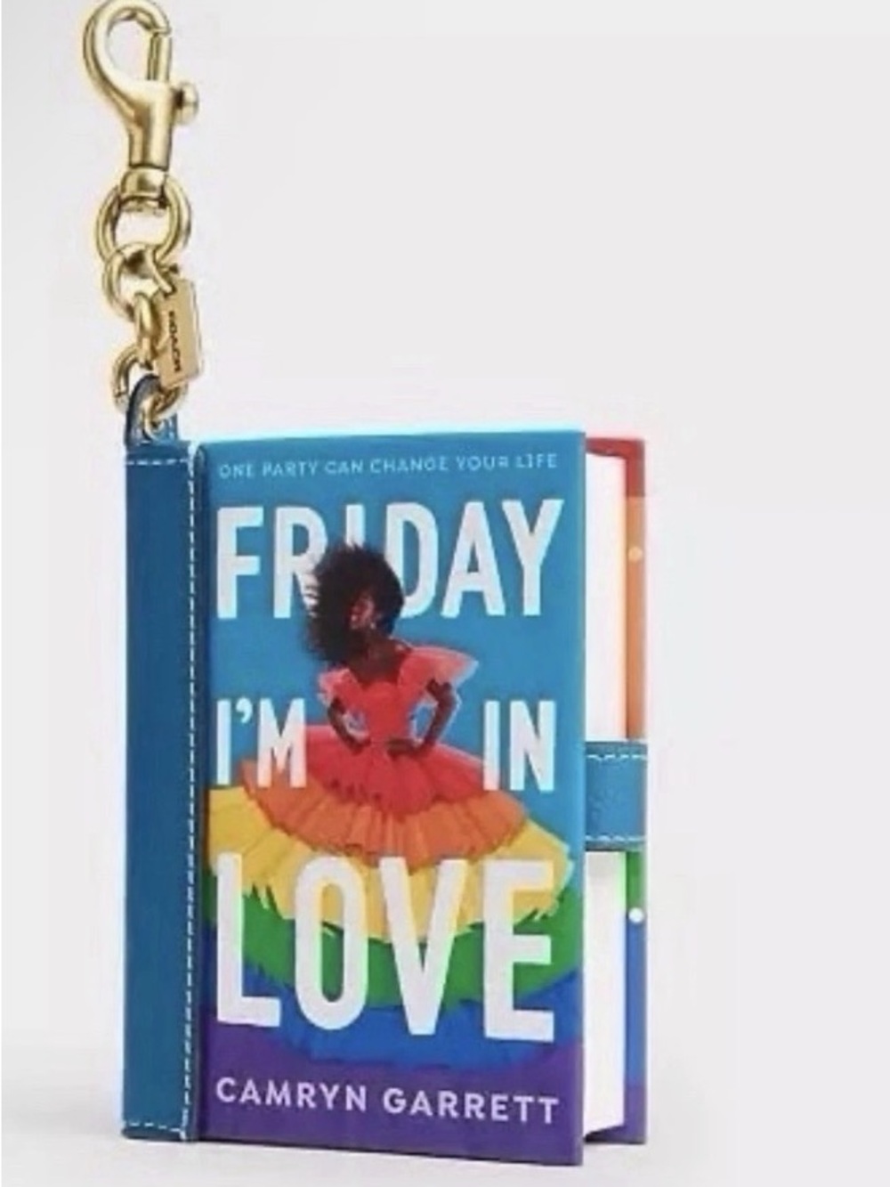 Coach Rainbow Confetti Friday I’m In Love Book Charm